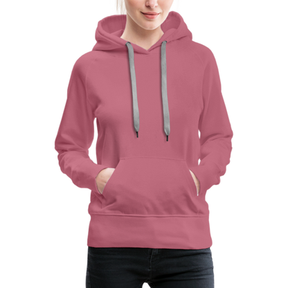 Frauen Premium Hoodie - LGBT Streifen - Malve