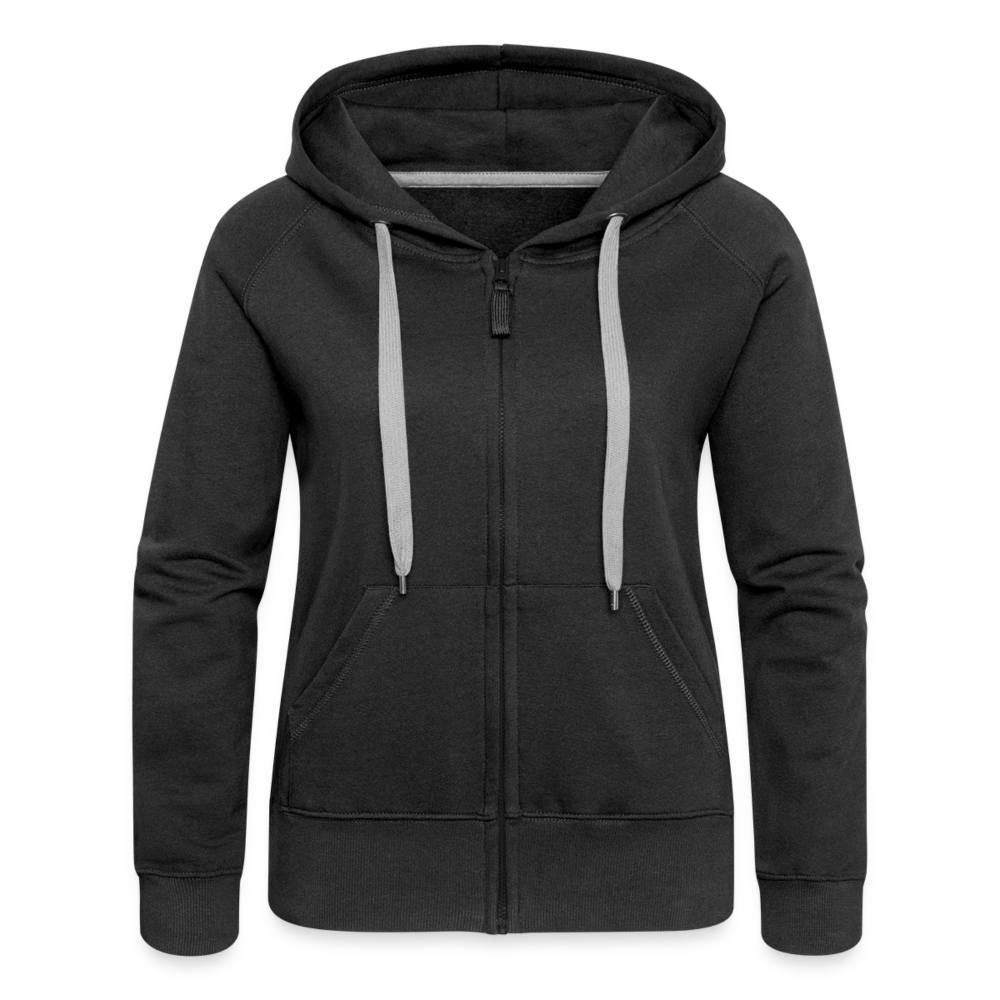 Frauen Premium Kapuzenjacke - LGBT Streifen - Schwarz