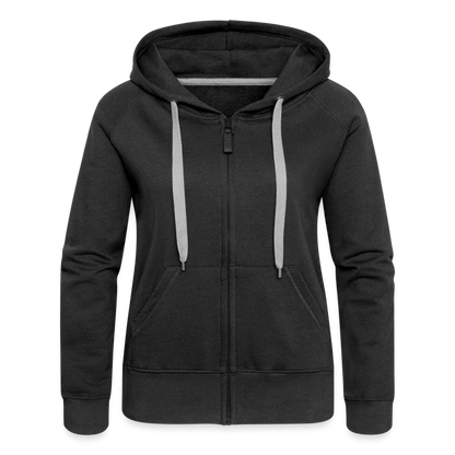 Frauen Premium Kapuzenjacke - LGBT Streifen - Schwarz