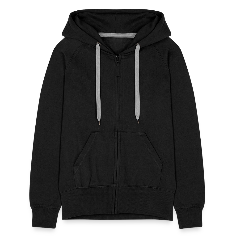 Frauen Premium Kapuzenjacke - LGBT Streifen - Schwarz