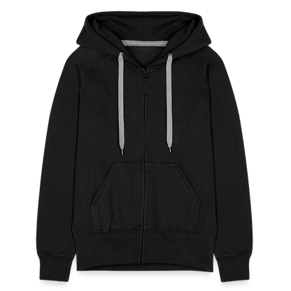 Frauen Premium Kapuzenjacke - LGBT Streifen - Schwarz