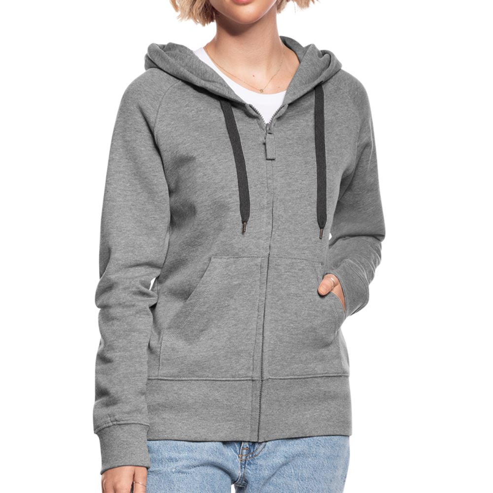 Frauen Premium Kapuzenjacke - LGBT Streifen - Grau meliert