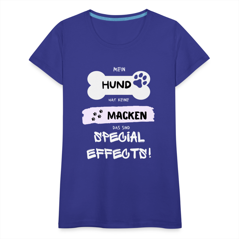 Frauen Premium T-Shirt - Hund Macken - Königsblau