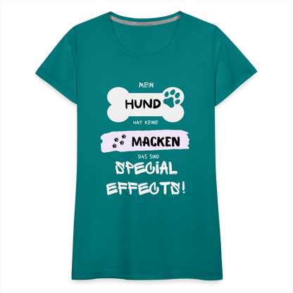 Frauen Premium T-Shirt - Hund Macken - Divablau