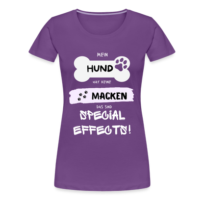 Frauen Premium T-Shirt - Hund Macken - Lila