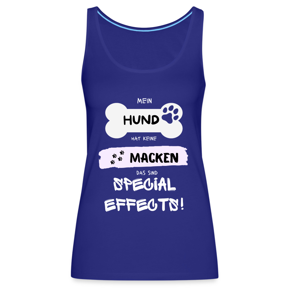 Frauen Premium Tank Top - Hund Macken - Königsblau