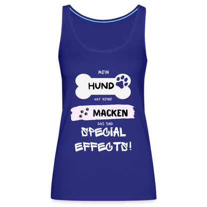 Frauen Premium Tank Top - Hund Macken - Königsblau