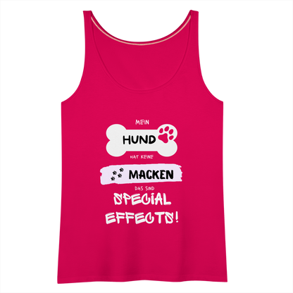 Frauen Premium Tank Top - Hund Macken - dunkles Pink