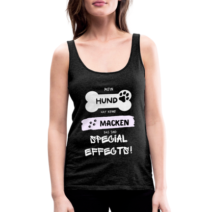 Frauen Premium Tank Top - Hund Macken - Anthrazit