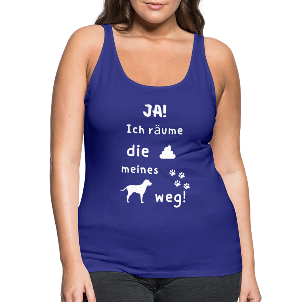 Frauen Premium Tank Top - Hund Spruch - Königsblau