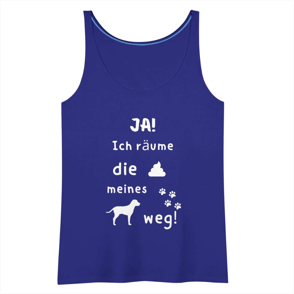 Frauen Premium Tank Top - Hund Spruch - Königsblau