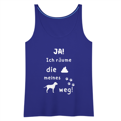 Frauen Premium Tank Top - Hund Spruch - Königsblau