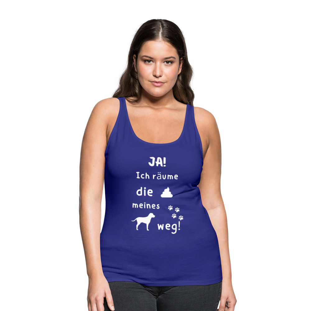 Frauen Premium Tank Top - Hund Spruch - Königsblau