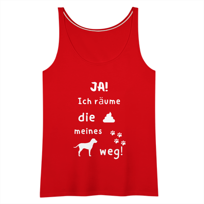 Frauen Premium Tank Top - Hund Spruch - Rot