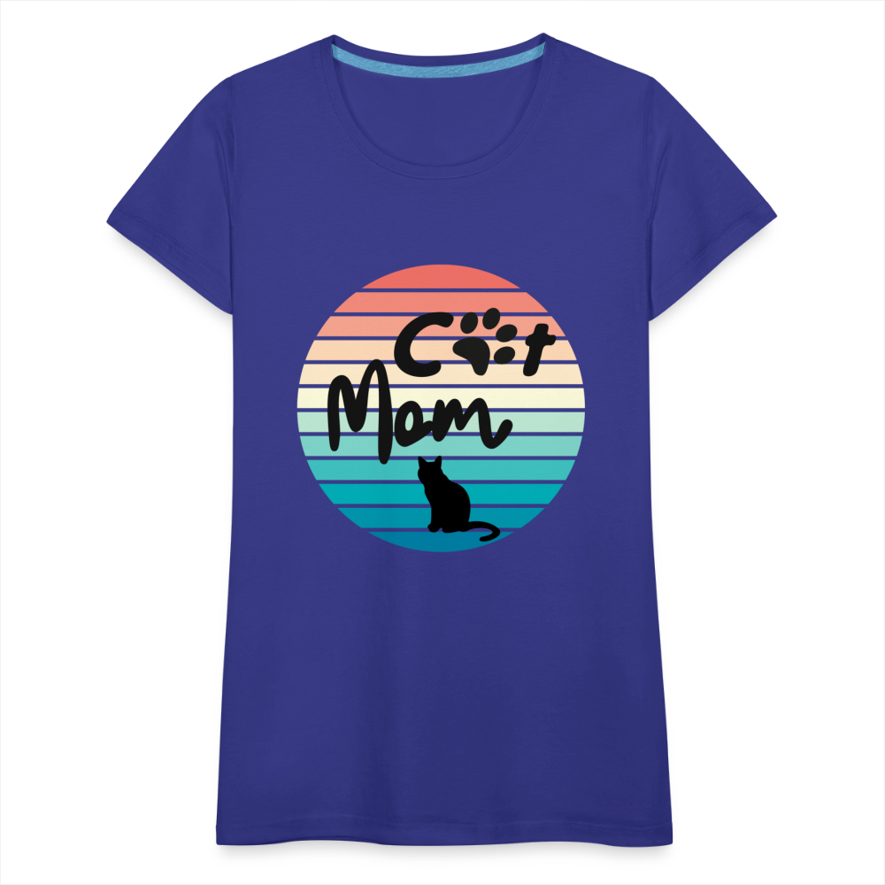 Frauen Premium T-Shirt - Cat Mom - Königsblau