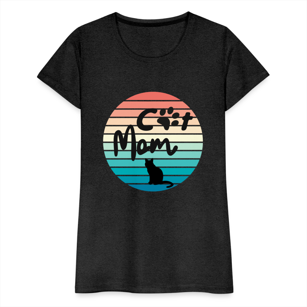 Frauen Premium T-Shirt - Cat Mom - Anthrazit