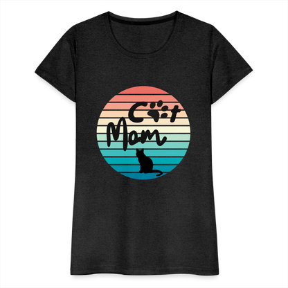 Frauen Premium T-Shirt - Cat Mom - Anthrazit