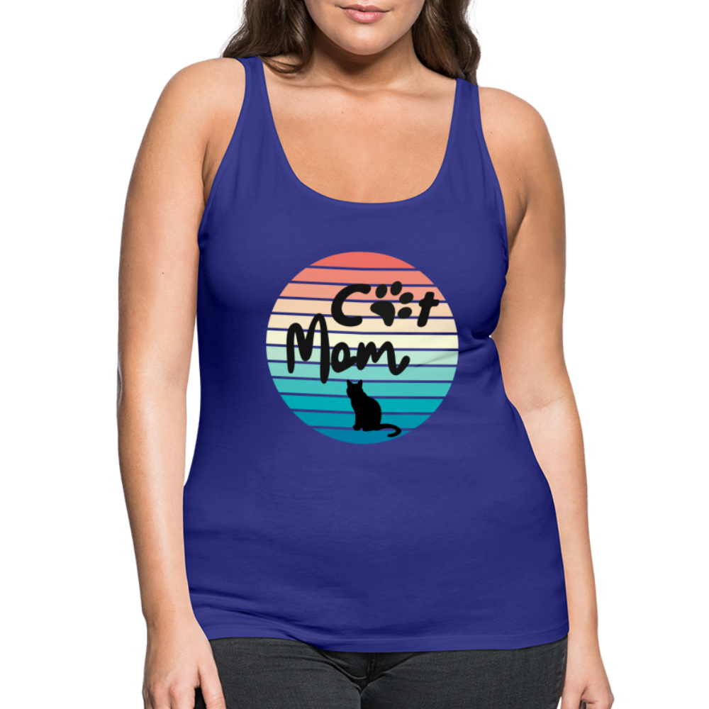 Frauen Premium Tank Top - Cat Mom - Königsblau