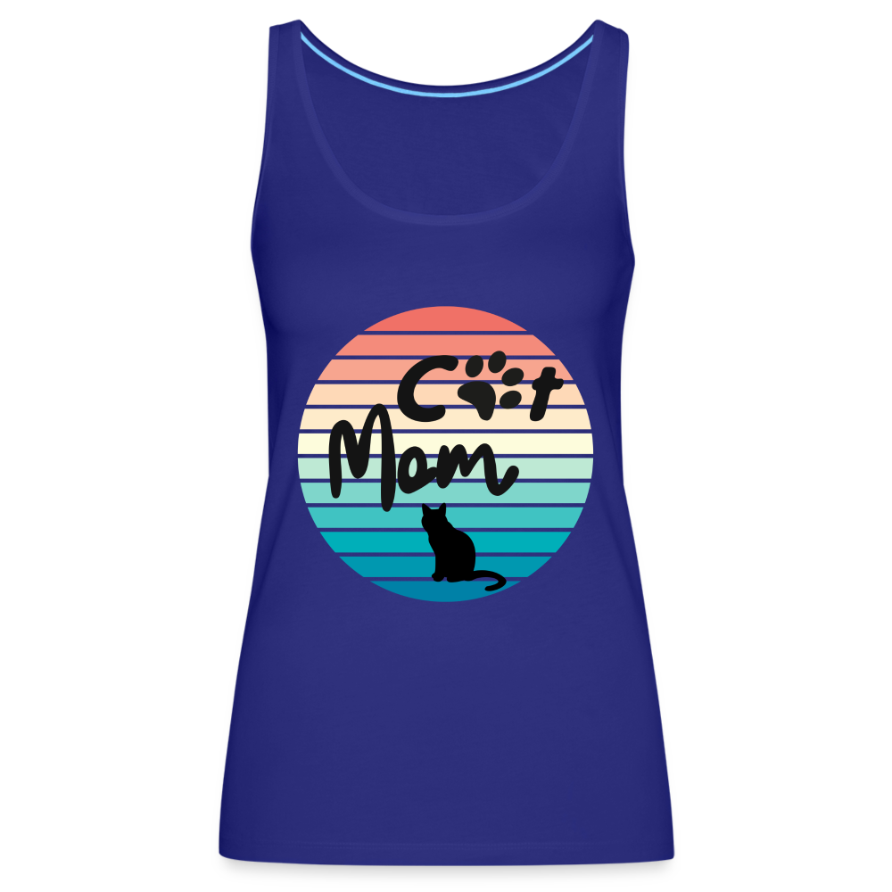 Frauen Premium Tank Top - Cat Mom - Königsblau