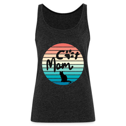 Frauen Premium Tank Top - Cat Mom - Anthrazit