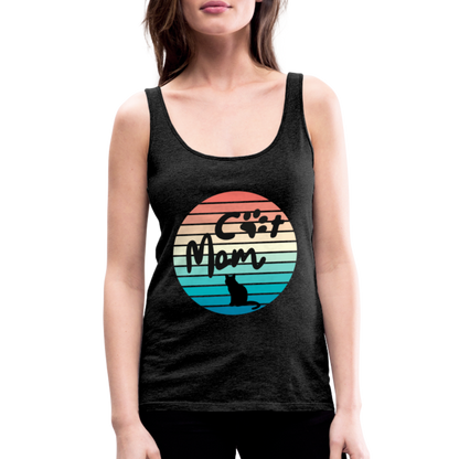 Frauen Premium Tank Top - Cat Mom - Anthrazit