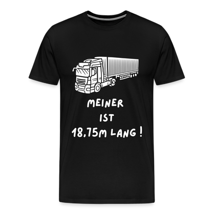 Männer Premium T-Shirt - Lkw Länge - Schwarz