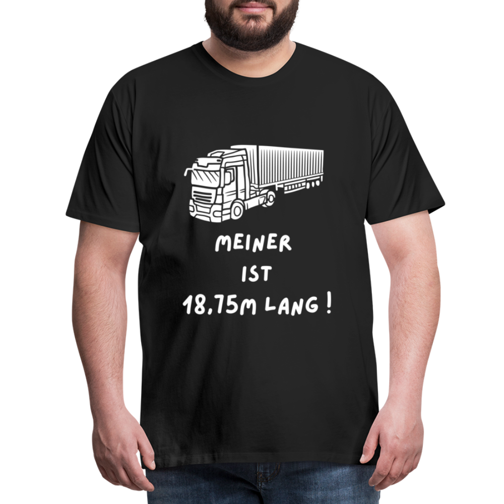 Männer Premium T-Shirt - Lkw Länge - Schwarz