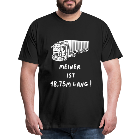 Männer Premium T-Shirt - Lkw Länge - Schwarz