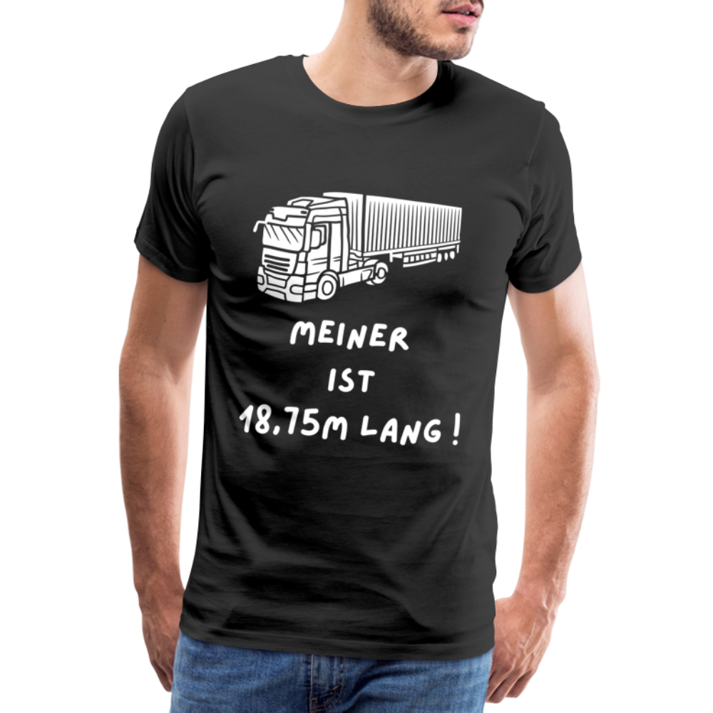 Männer Premium T-Shirt - Lkw Länge - Schwarz