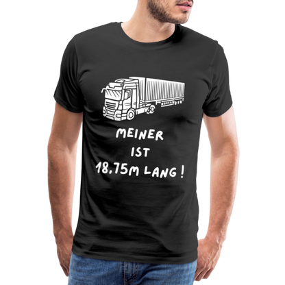 Männer Premium T-Shirt - Lkw Länge - Schwarz