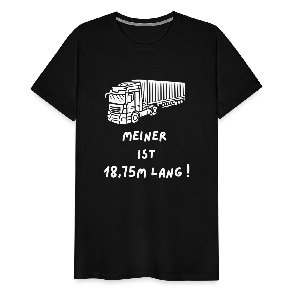 Männer Premium T-Shirt - Lkw Länge - Schwarz