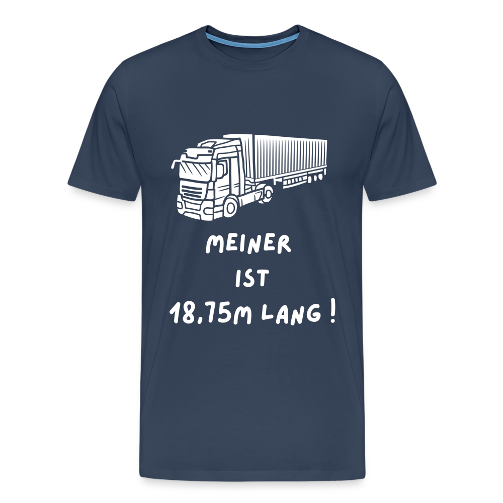 Männer Premium T-Shirt - Lkw Länge - Navy