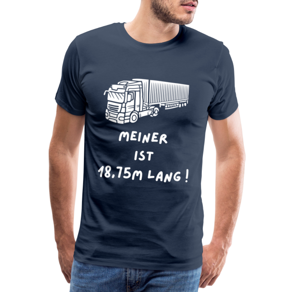 Männer Premium T-Shirt - Lkw Länge - Navy