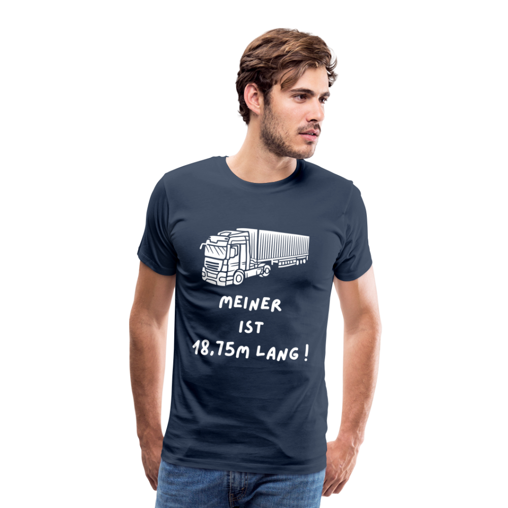 Männer Premium T-Shirt - Lkw Länge - Navy