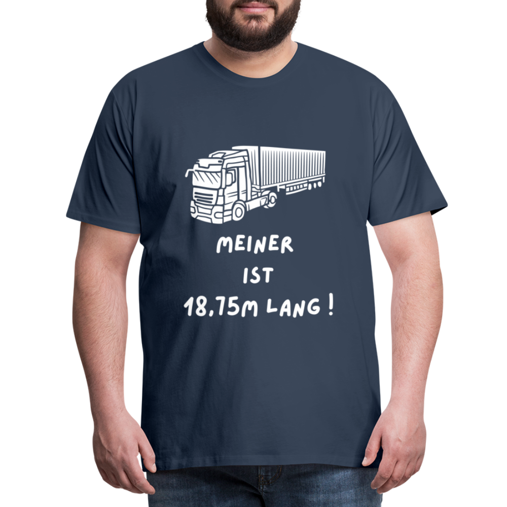 Männer Premium T-Shirt - Lkw Länge - Navy