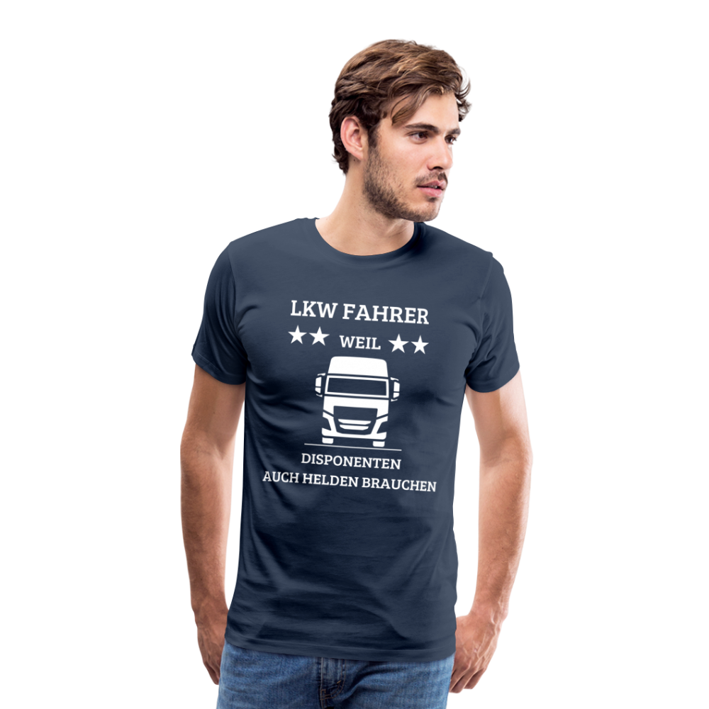 Männer Premium T-Shirt - LKW Dispo Spruch - Navy