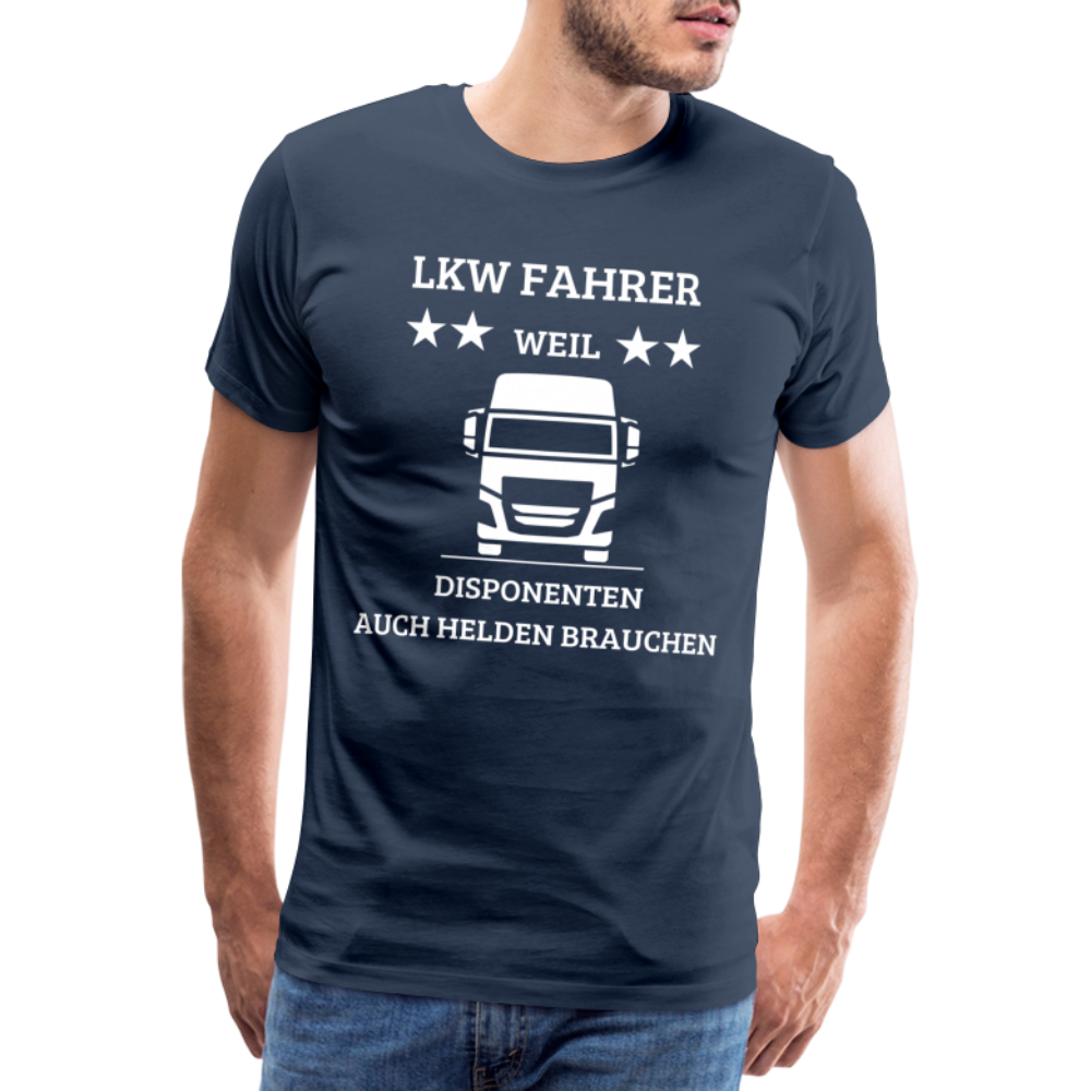 Männer Premium T-Shirt - LKW Dispo Spruch - Navy