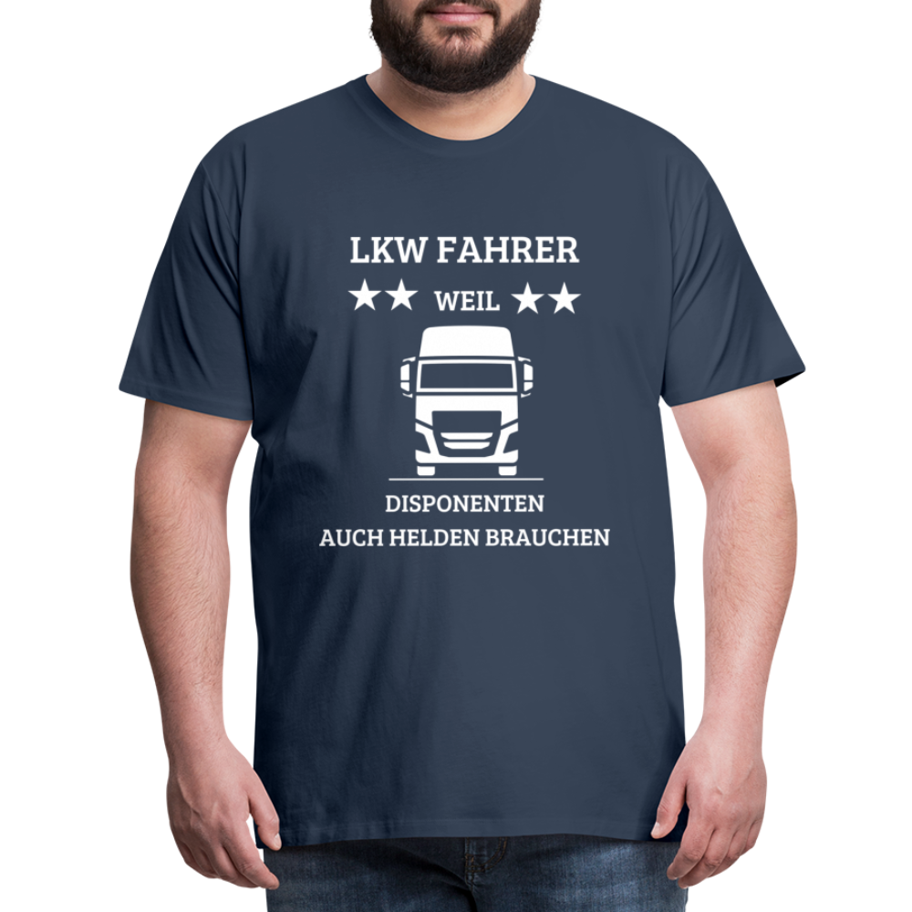 Männer Premium T-Shirt - LKW Dispo Spruch - Navy