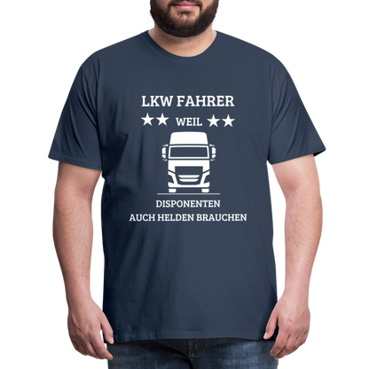 Männer Premium T-Shirt - LKW Dispo Spruch - Navy