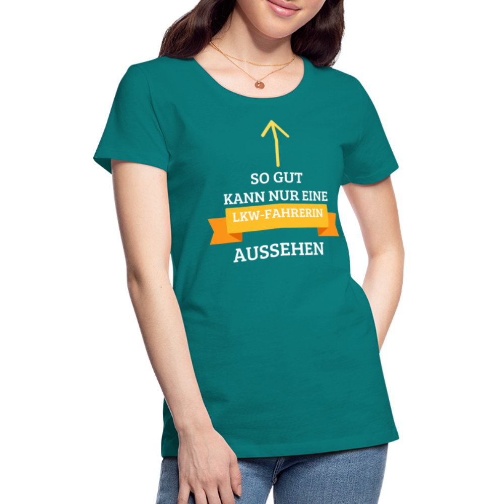 Frauen Premium T-Shirt - LKW Spruch - Divablau