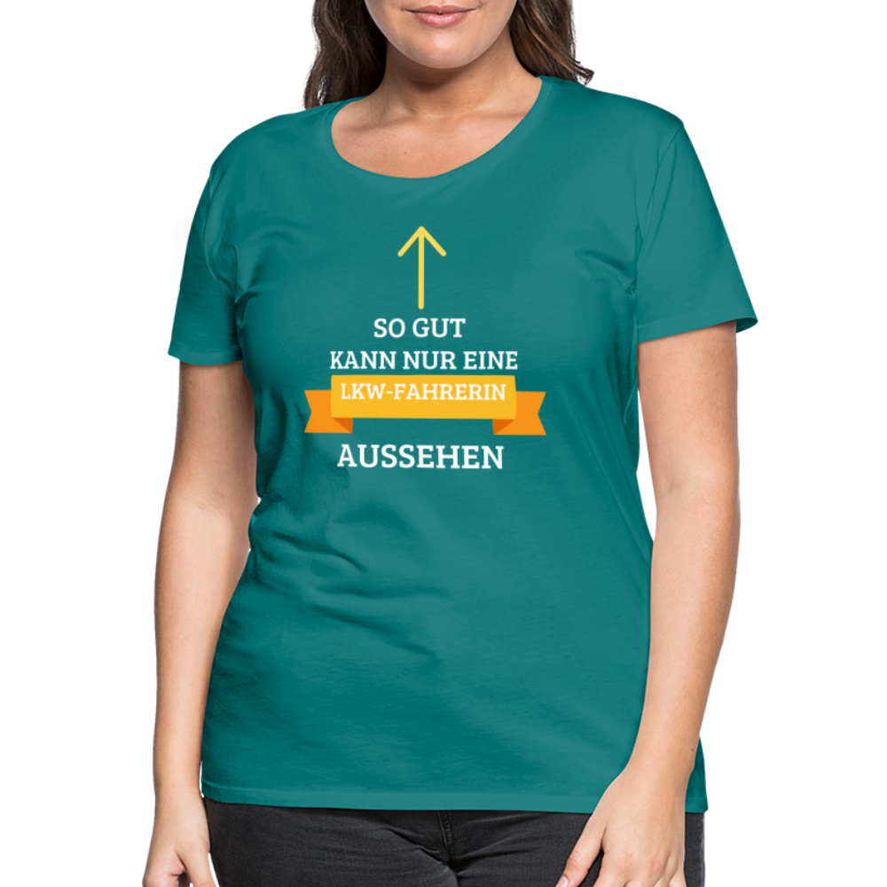 Frauen Premium T-Shirt - LKW Spruch - Divablau