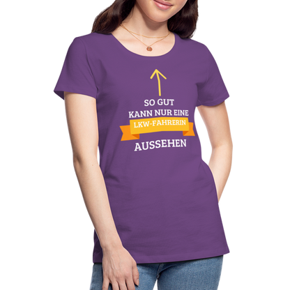 Frauen Premium T-Shirt - LKW Spruch - Lila