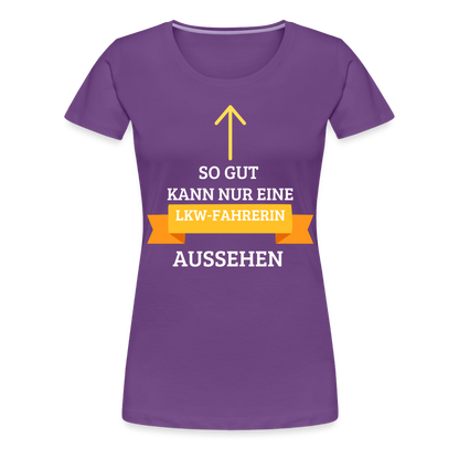 Frauen Premium T-Shirt - LKW Spruch - Lila