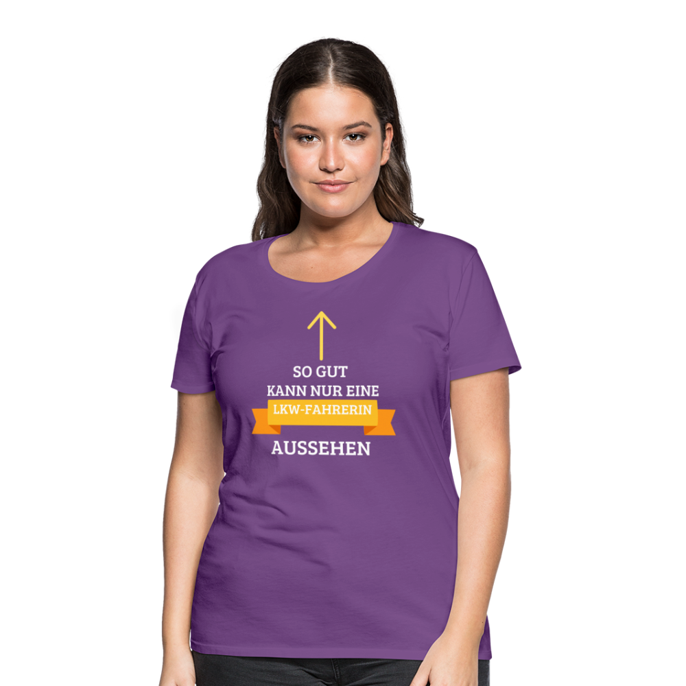 Frauen Premium T-Shirt - LKW Spruch - Lila