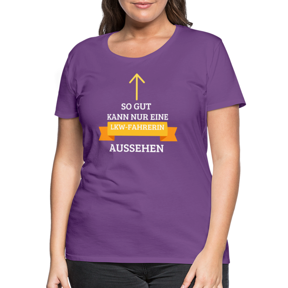 Frauen Premium T-Shirt - LKW Spruch - Lila