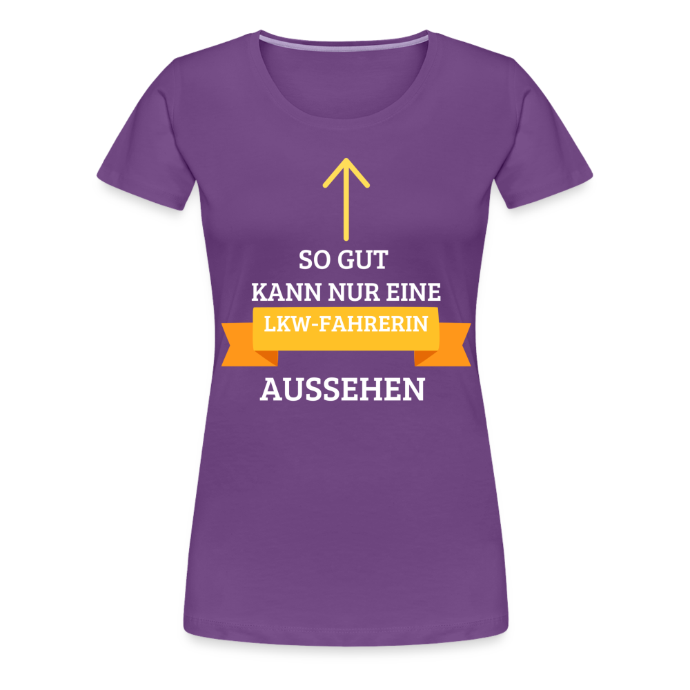 Frauen Premium T-Shirt - LKW Spruch - Lila