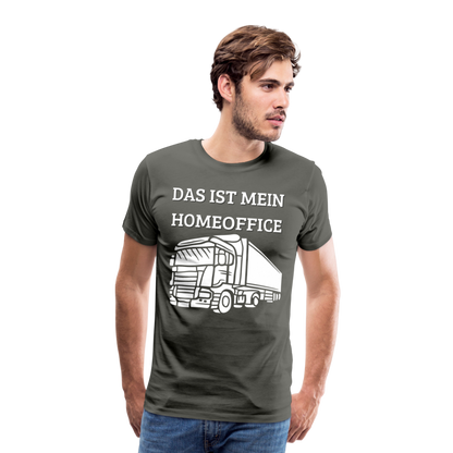 Männer Premium T-Shirt - LKW Homeoffice - Asphalt