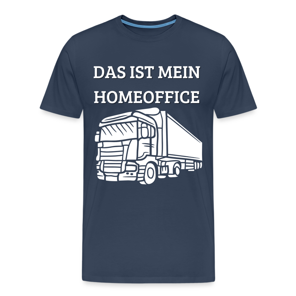 Männer Premium T-Shirt - LKW Homeoffice - Navy