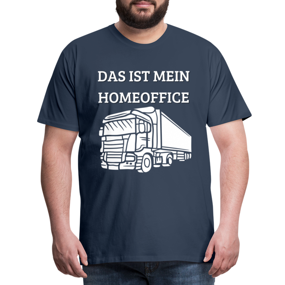 Männer Premium T-Shirt - LKW Homeoffice - Navy