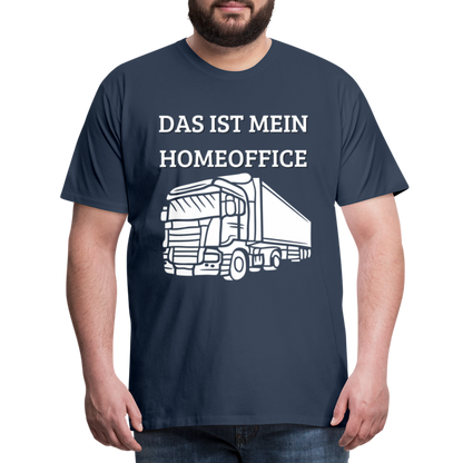 Männer Premium T-Shirt - LKW Homeoffice - Navy